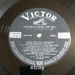Elvis Presley Elvis' Golden Story Vol. 1 1969 rare RCA Japan LP SRA-5010 + obi