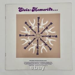 Elvis Presley Elvis Memories 3 LP Box Set DJ Promo 1978 withColor Insert RARE