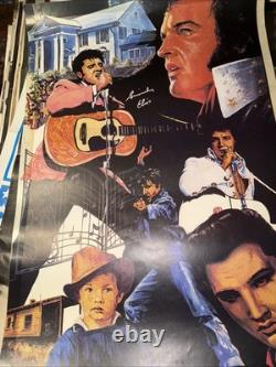 Elvis Presley Extremely Rare Poster Made In London Look At Pictures 21 X 31