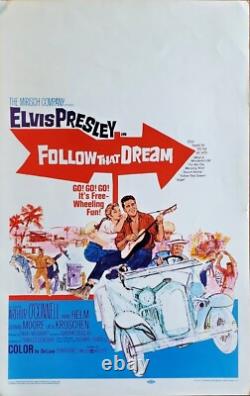 Elvis Presley FOLLOW THAT DREAM (1962) Window Card 14 x 22 Original and Rare