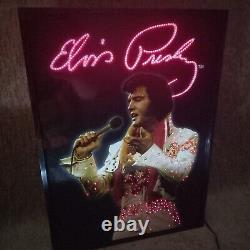 Elvis Presley Fibre Optic Lightbox Aloha From Hawaii Rare Collectable Boxed