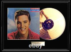 Elvis Presley For Lp Fans Only Rare Gold Metalized Record Album Non Riaa Award