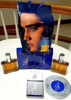 Elvis Presley Fragrance Gift Set Cologne & After Shave Spray brooch jewelry RARE