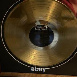 Elvis Presley Framed 24k Gold Plated Record Limited Edition Rare