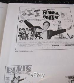 Elvis Presley Frankie And Johnny Bonus Print Ad With Advertisement Original RARE