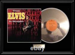 Elvis Presley From Memphis White Gold Platinum Record Lp Album Rare