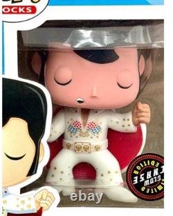 Elvis Presley Funko Pop Rocks #03 1970s GITD Glow Chase Limited Edition Rare