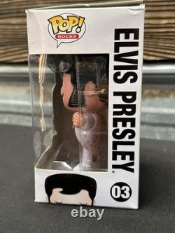 Elvis Presley Funko Pop Rocks #03 1970s GITD Glow Chase Limited Edition Rare