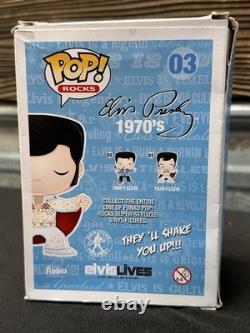 Elvis Presley Funko Pop Rocks #03 1970s GITD Glow Chase Limited Edition Rare