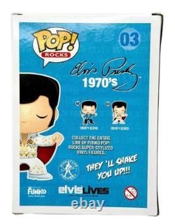 Elvis Presley Funko Pop Rocks #03 1970s GITD Glow Chase Limited Edition Rare