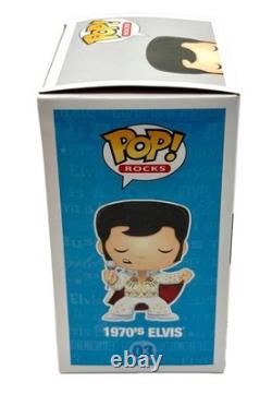 Elvis Presley Funko Pop Rocks #03 1970s GITD Glow Chase Limited Edition Rare