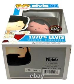 Elvis Presley Funko Pop Rocks #03 1970s GITD Glow Chase Limited Edition Rare
