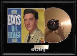 Elvis Presley G. I. Blues Gold Metalized Record Lp Album Non Riaa Award Rare