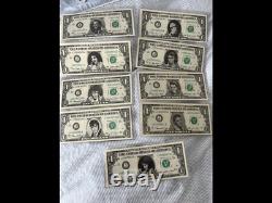 Elvis Presley Genuine Dollar Bills Full Set Very Rare