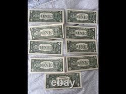Elvis Presley Genuine Dollar Bills Full Set Very Rare