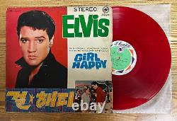 Elvis Presley Girl Happy Korea RED WAX Vinyl LP Rare + Viva Las Vegas Gift