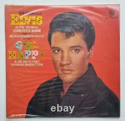 Elvis Presley Girl Happy LPM-3338 Rare Original Israeli LP Mispress #1