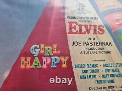 Elvis Presley Girl Happy LPM-3338 Rare Original Israeli LP Mispress #1