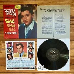 Elvis Presley Girls! Girls! Girls! LP Vinyl OG Mono'62 + Rare 1963 Calendar VG+