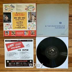 Elvis Presley Girls! Girls! Girls! LP Vinyl OG Mono'62 + Rare 1963 Calendar VG+