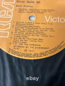 Elvis Presley Gold 30 Rca Xlpl2-7212 Ultra Rare Soul South Korea 2lp Nm Vinyl