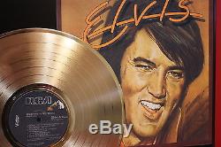 Elvis Presley Gold Lp Ltd Edition Rare Record Display Award Quality
