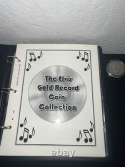 Elvis Presley Gold Record Coin Collection Set of 27 Half Dollars RARE