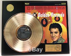 Elvis Presley Gold Records Gold Lp Ltd Edition Rare Record Display