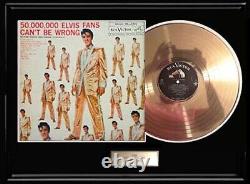 Elvis Presley Gold Records Volume 2 Rare Non Riaa Award Magic Millions Lp Frame