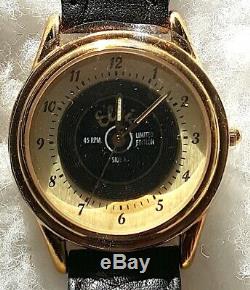 Elvis Presley Gold Tone FOSSIL Collection Watch #3 Leather Band Mint NIB Rare