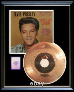 Elvis Presley Good Luck Charm 45 RPM Gold Metalized Record Rare Non Riaa
