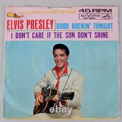 Elvis Presley Good Rockin' Tonight / I Don't Care Rare Promo with Picture Sleeve