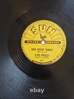 Elvis Presley Good Rockin' Tonight Rare Original Sun 210 78 RPM Shellac, VG