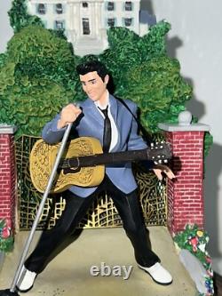 Elvis Presley Graceland Love Me Tender Music Box Glass Dome Extremely Rare