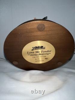 Elvis Presley Graceland Love Me Tender Music Box Glass Dome Extremely Rare