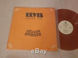 Elvis Presley Greatest Hits Colored Turkey Mega Rare Turkish Presssing