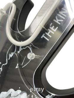 Elvis Presley Guitar Illuminating Neon Clock The King of Rock and Roll RARE