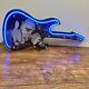 Elvis Presley Guitar Illuminating Neon Clock Very Rare The King Of Rock And Roll