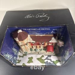 Elvis Presley Heartbreak Hotel Christmas Porcelain Display RARE Lighted Musical