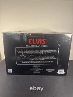 Elvis Presley Heartbreak Hotel Christmas Porcelain Display RARE Lighted Musical
