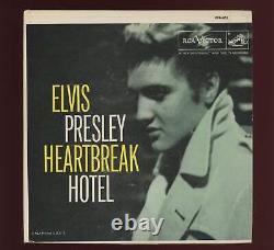 Elvis Presley Heartbreak Hotel on RCA EPA 821 Rare Orange Label EP 45 With Cover