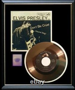 Elvis Presley Hound Dog Rare 45 RPM Gold Metalized Record Rare Vinyl Non Riaa