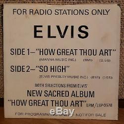 Elvis Presley How Great Thou Are Rare WLP Promo with Sleeve SP-45-162