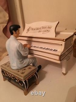 Elvis Presley How Great Thou Art Grand Piano Cookie Jar Vandor Limited Rare 1999