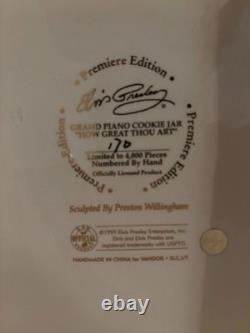 Elvis Presley How Great Thou Art Grand Piano Cookie Jar Vandor Limited Rare 1999