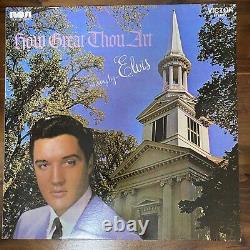 Elvis Presley How Great Thou Art Korea LP Vinyl With Korean Insert 1988 Rare