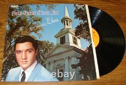 Elvis Presley How Great Thou Art Rare Rigid Vinyl Orange Label Hollywood Press