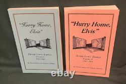 Elvis Presley Hurry Home Volume 1 & 2 Books Donna Lewis Dairies Original RARE