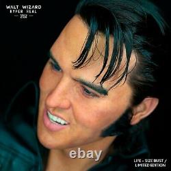 Elvis Presley, Hyper Real silicone lifesize bust, rare music collectable