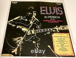 Elvis Presley IN PERSON Vintage PROMO Record Store CounterTop Display RARE